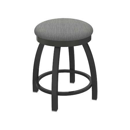 Holland Bar Stool Co 18" Swivel Vanity Stool, Pewter Finish, Graph Seat 80218PW020
